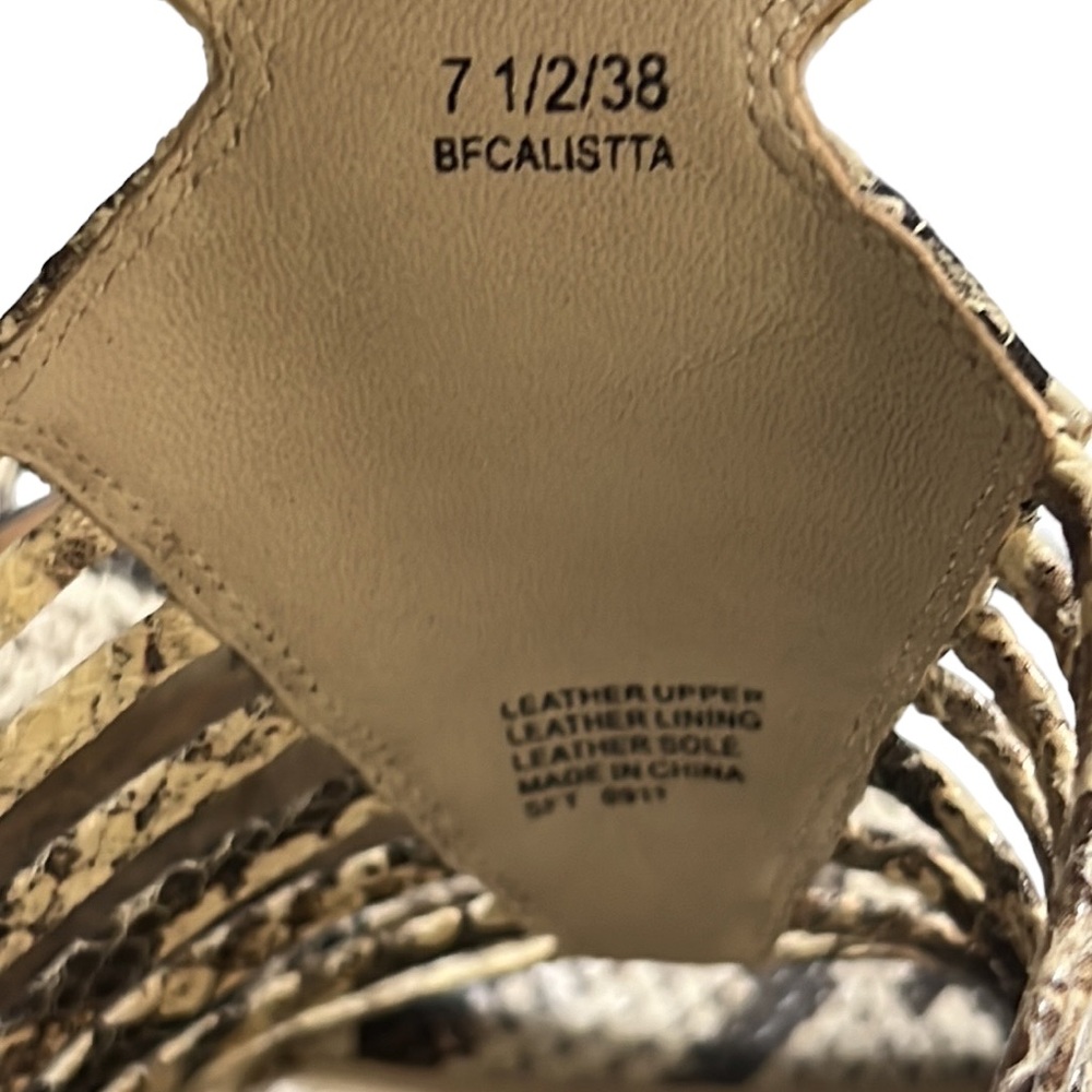 Brian Atwood Calista Platform Python Sandals Size… - image 7